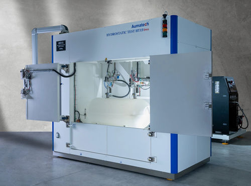 Machine d'essai hydrostatique - HT-30 - AUMATECH srl - contrôlée par PLC / pour récipient sous pression / compacte