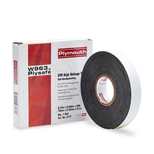 Ruban d'isolation électrique - W963 Plysafe - Plymouth Rubber Europa S.A.U. - auto-vulcanisant / en caoutchouc / pour applications haute tension