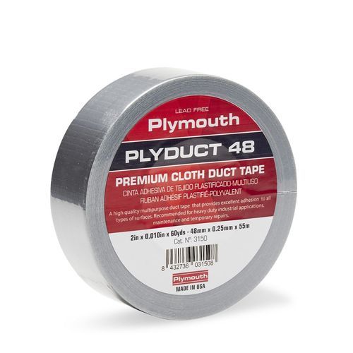 Ruban adhésif de fixation - Plyduct 48 - Plymouth Rubber Europa S.A.U. - pour réparation / de protection / en tissu
