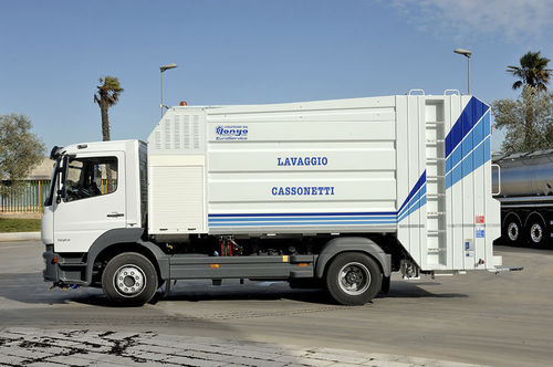 Laveuse de conteneur chargement latéral - LONGO Euroservice SRL - automatique