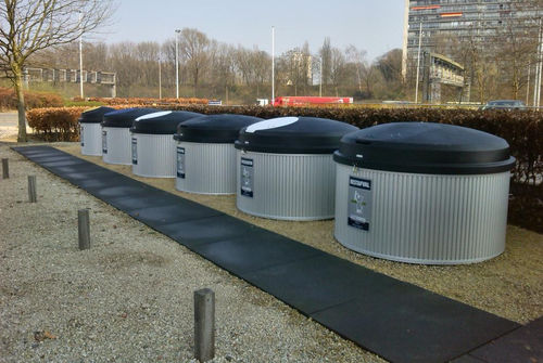 Conteneur à déchets en aluminium - ZBin series - TRAFLUX - pour déchets ménagers