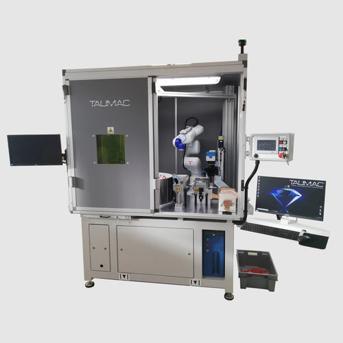 Machine de marquage laser - Taumac - compacte / pour boutons / avec système de vision