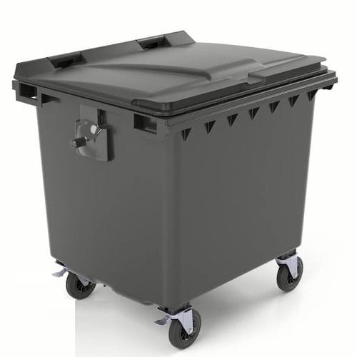 Conteneur à déchets en HDPE - C1000 - CONTENUR SL - de chargement arrière / pour déchets urbains / pour papier