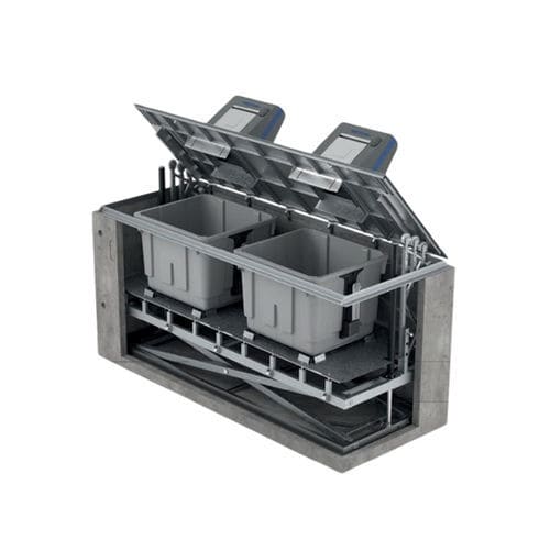 Conteneur à déchets en acier - SCL series - CONTENUR SL - en HDPE / enterré / à chargement latéral