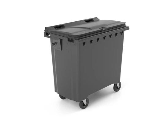 Conteneur à déchets en PEHD - C800 - CONTENUR SL - avec couvercle / à 4 roues / empilable