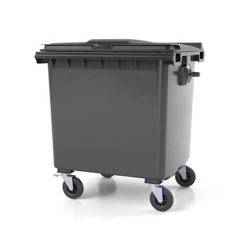 Conteneur à déchets en HDPE - C1100 - CONTENUR SL - mobile / avec couvercle / empilable