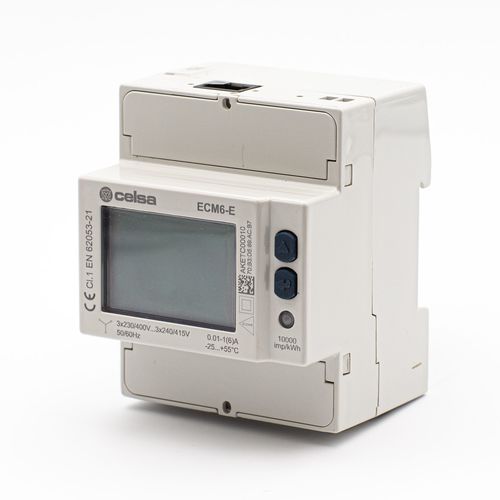 Compteur d'énergie électrique triphasé - ECM6-E - Celsa Messgeräte GmbH - sur rail DIN / Modbus / avec afficheur LCD