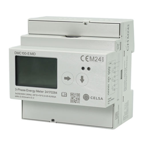 Compteur d'énergie électrique triphasé - DMC100-E MID - Celsa Messgeräte GmbH - sur rail DIN / Modbus / avec afficheur LCD