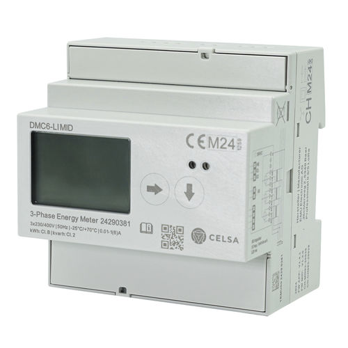 Compteur d'énergie électrique triphasé - DMC6-LI MID - Celsa Messgeräte GmbH - sur rail DIN / avec afficheur LCD / certifié MID