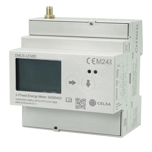 Compteur d'énergie électrique triphasé - DMC6-LE MID - Celsa Messgeräte GmbH - sur rail DIN / avec afficheur LCD / certifié MID