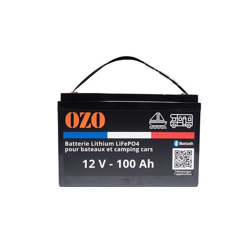 Batterie pour applications marines - 007483 - OZO - LiFePO4 / box / 12 V