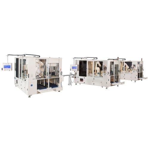 Machine de conditionnement robotisée - DMA Groupe - horizontale / pour carton / avec convoyeur