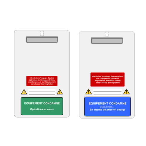 Tag signalétique - Xlock - CAPIOTEC - attacher / en PVC / pour machine de production