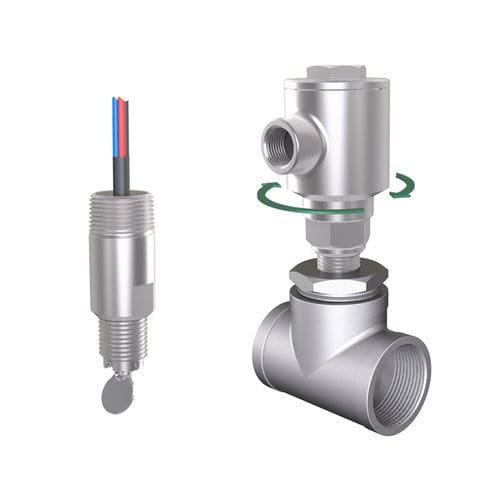 Contrôleur de débit à palette - FL-A series - Euroswitch - pour liquides / horizontal / en acier inoxydable