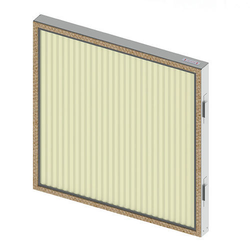 Filtre à poussière - F7  - Wozair - en panneaux / en plastique / en acier inoxydable