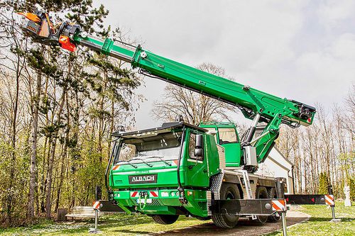 Grue mobile - FÄLLBACH - Albach Maschinen AG - à moteur diesel / à 3 essieux / hydraulique