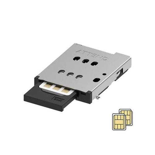 Connecteur carte SIM double - 115U-B100 - ATTEND Technology Inc. - de données / Socket / nano SIM