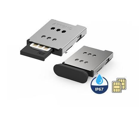 Connecteur nano SIM double - 115U-B110 - ATTEND Technology Inc. - de données / d'alimentation électrique / nano SIM
