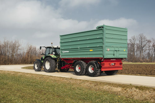 Remorque porte-engin - TDK 2000 - Farmtech - à plateau / tandem / de profilés