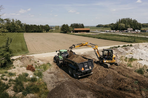 Remorque porte-engin - GRAVIS 2000 - Farmtech - à 2 essieux / de chantier / agricole