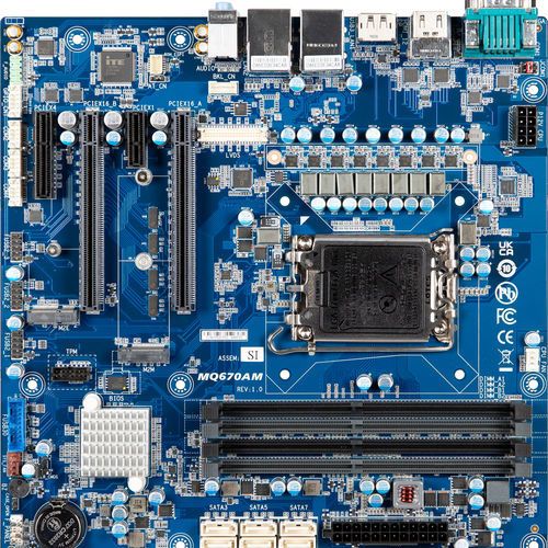 Carte mère micro-ATX - uATX-Q670A - GIGAIPC - Intel® Celeron® / Intel® Pentium / Intel® Core i5