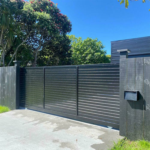 Portail coulissant - FDR203001 - Fence Depot - automatisé / pour bâtiment / en aluminium