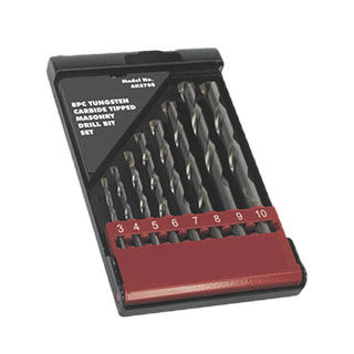 Jeu de forets monobloc - 7010200 series - Suqian ARES Tools Co., Ltd. - béton / en carbure / géométrie