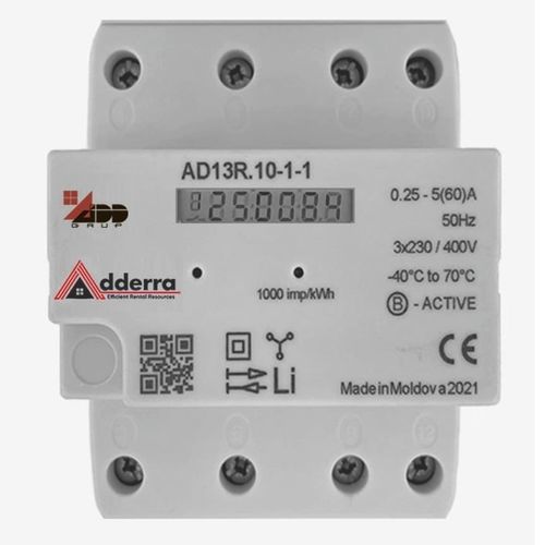 Compteur d'énergie électrique triphasé - AD13R.10-1-1 - ADD Grup - sur rail DIN / avec afficheur LCD / intelligent