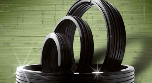 Joint chevron - T series - COLOMBO & C SPA - en V / en tissu / en caoutchouc