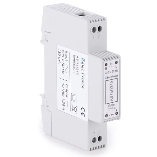 Alimentation électrique à découpage - AS1M1215 - ZELEC - sur rail DIN / AC/DC / stabilisée