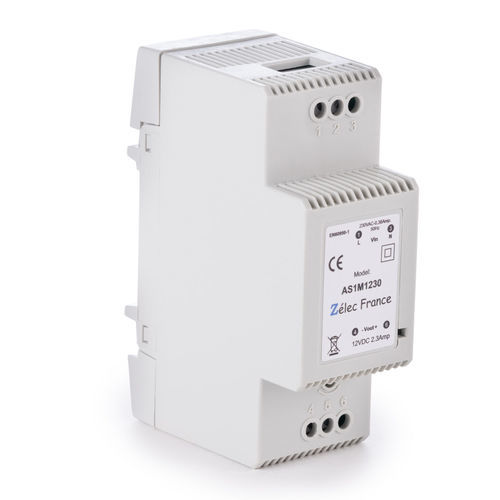 Alimentation électrique à découpage - AS1M1230 - ZELEC - sur rail DIN / AC/DC / stabilisée