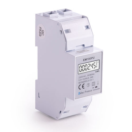 Compteur d'énergie électrique triphasé - EM180PU - ZELEC - monophasé / sur rail DIN / RS-485