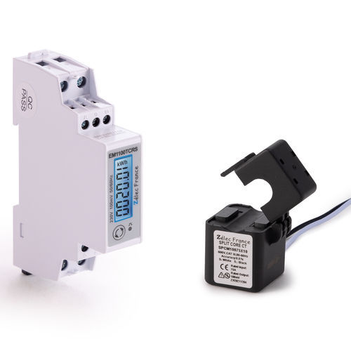 Compteur d'énergie électrique triphasé - EM1100TCRS - ZELEC - monophasé / sur rail DIN / RS-485