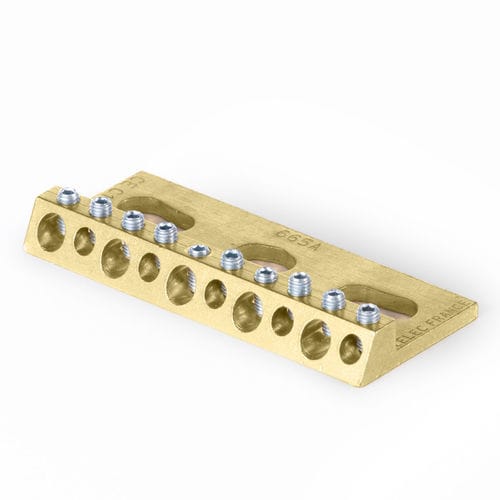 Connecteur de jeu de barres - C10D - ZELEC - d'alimentation électrique / rectangulaire / en laiton