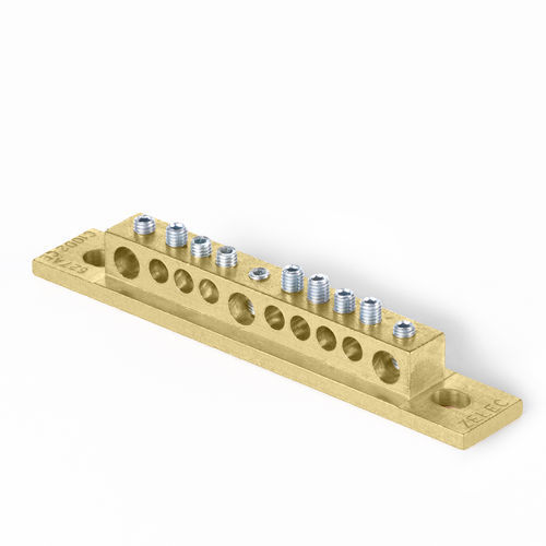 Connecteur d'alimentation électrique - C10D2 - ZELEC - à visser / basse tension / en laiton