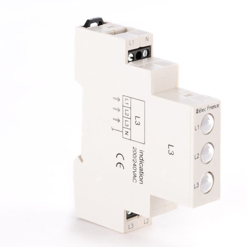Voyant permanent - VTM230ACWWW - ZELEC - à LED / sur rail DIN / IEC