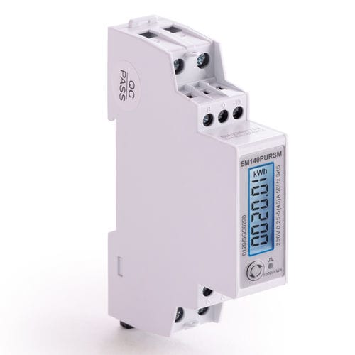 Compteur d'énergie électrique triphasé - EM140PURSM - ZELEC - monophasé / sur rail DIN / 50 Hz