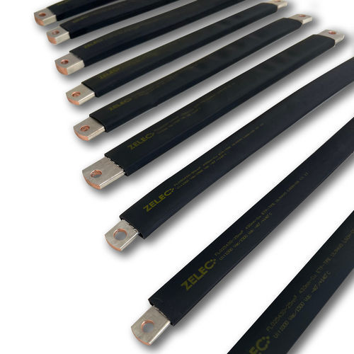 Tresse de puissance en cuivre étamé - FL050830 - ZELEC - isolée / flexible / 50 mm²