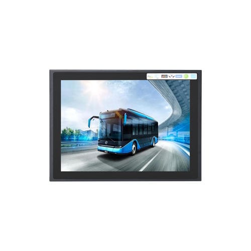 Moniteur TFT-LCD - IDP-1200S series - TP-IPC - à technologie capacitive projetée / à écran tactile résistif à 5 fils / 12"