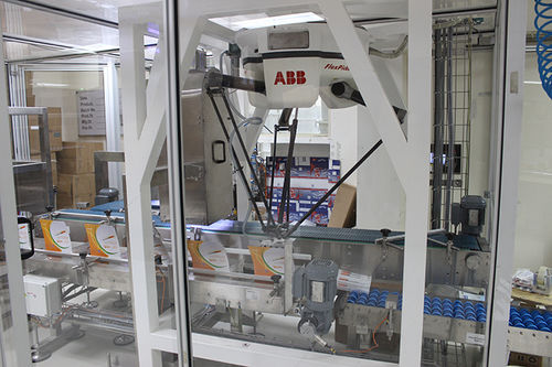 Machine d'emballage robotisée - Technica International - avec convoyeur