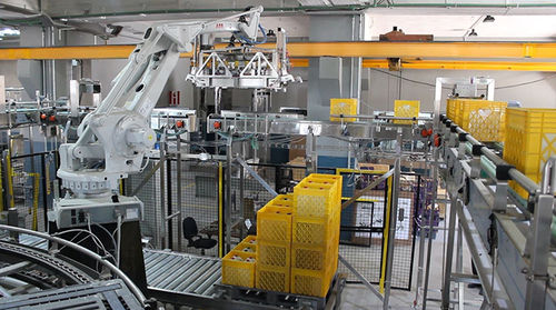 Palettiseur de caisses - Technica International - robotisé