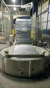 Table tournante entraînée par moteur - Technica International - horizontale / pour convoyeur / compacte