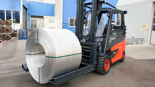 Pince de manutention pour fûts - T411 - KAUP GmbH & Co.KG - pour tubes / pour chariot élévateur / pour enrouleurs