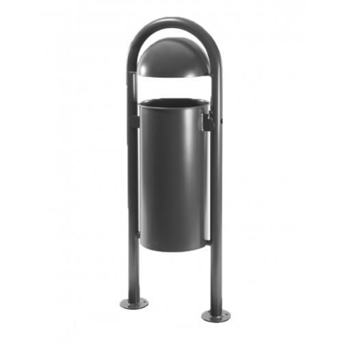 Poubelle en acier - 70 series - Metallwerke Renner GmbH - pour déchets urbains / avec couvercle