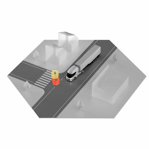 Système de caméra d'assistance de virage - TURN DETECT® 4.0 - LUIS Technology GmbH - acoustique / industriel / pour véhicules