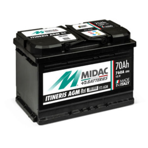 Batterie AGM - Itineris  - MIDAC SPA - de bloc / 12 V / pour applications automobiles