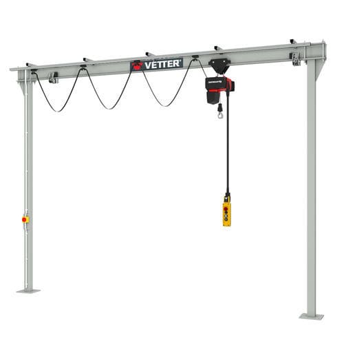 Portique sur rail - P100 - VETTER Krantechnik GmbH - pour atelier / monopoutre / électrique