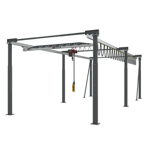 Portique sur rail - ERGOLINE® - VETTER Krantechnik GmbH - pour atelier / en aluminium / léger