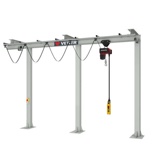 Portique sur rail - P200 - VETTER Krantechnik GmbH - pour atelier / monopoutre / électrique