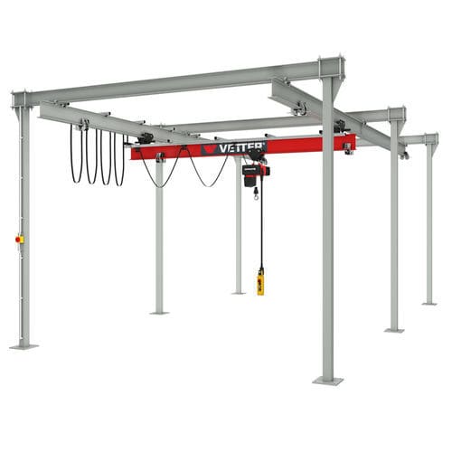 Portique sur rail - P400 - VETTER Krantechnik GmbH - pour atelier / électrique / aérien
